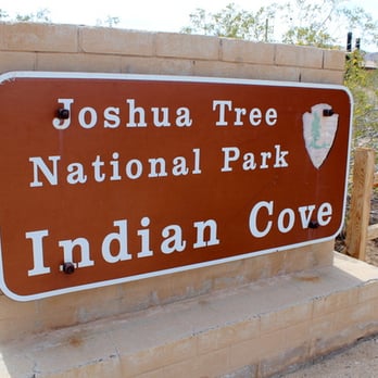 Indian Cove Campground - Look for the sign - Campgrounds Near Me - Twentynine Palms, California
