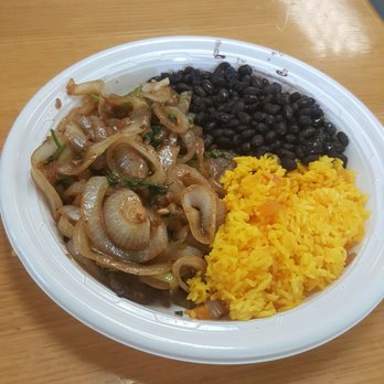 TacoRito - Bistek Encembolado with added garlic, and Cilantro sautéd with the onions. - Mexican Near Me - Hightstown, New Jersey