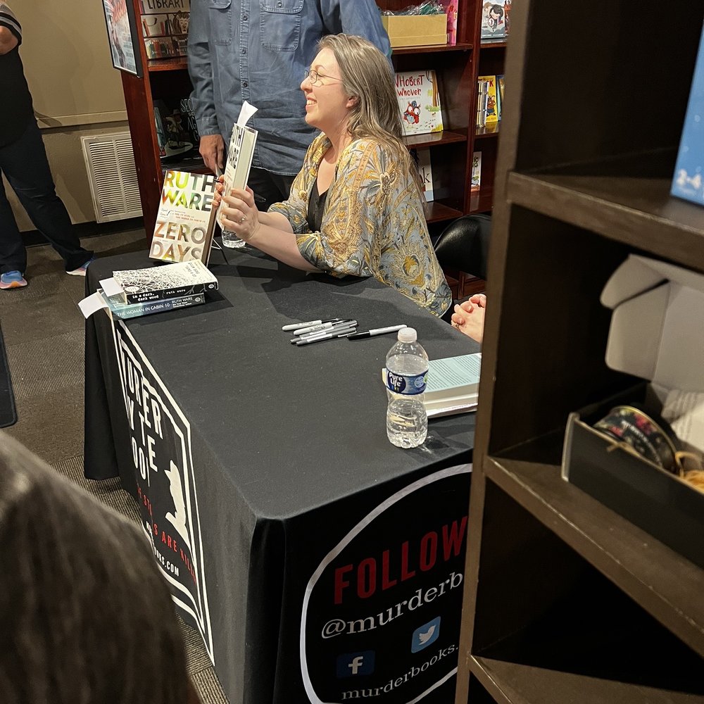 Murder by the Book - Author Ruth Ware at the signing table - Bookstores Near Me - Houston, Texas Murder by the Book - Author Ruth Ware at the signing table - Bookstores Near Me - Houston, Texas
