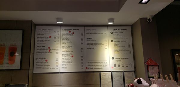 Menu photo 5 7 TEA Pasadena, CA