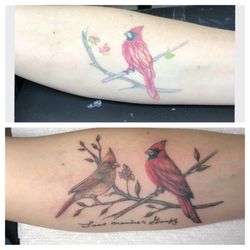 The Ink Manifesto Tattoo Parlour - Before/after rebuild Tattooed by Steph