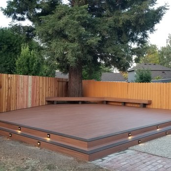 Wave Decks - Completed deck wide view. - Decks & Railing Near Me - Citrus Heights, California