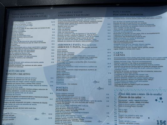 Menu photo 2 Sotavent Cuina De Tossa Tossa de Mar, GI