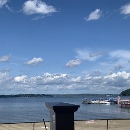 The deck on the lake