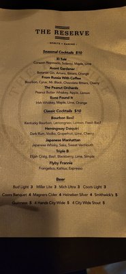 Menu photo 1 The Reserve Belleville, IL Menu photo 1 The Reserve Belleville, IL