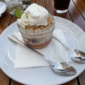 Teddy's By The Sea - Peach and nectarine cobbler - Seafood Near Me - Carpinteria, California Teddy's By The Sea - Peach and nectarine cobbler - Seafood Near Me - Carpinteria, California