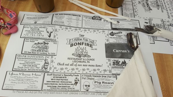 Menu photo 2 Bonfire Restaurant Leechburg, PA