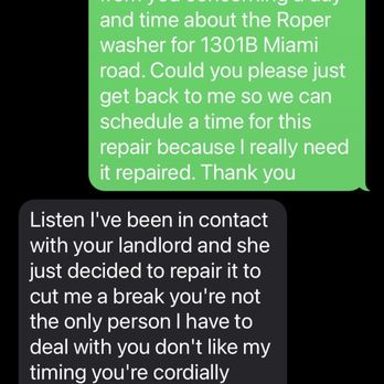 Appliance Rescue - Rude texts this person sent!! - Appliances & Repair Near Me - Fort Lauderdale, Florida