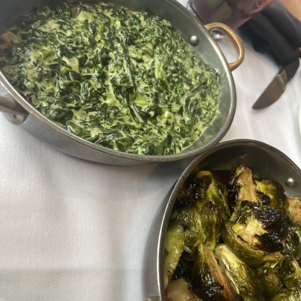 Chart House Prime - Creamed Spinach and Brussels - Seafood Near Me - Annapolis, Maryland Chart House Prime - Creamed Spinach and Brussels - Seafood Near Me - Annapolis, Maryland