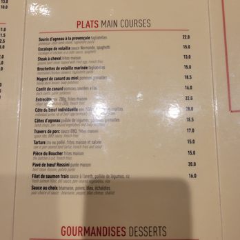 Café Chappe - Plats menu - French Near Me - Paris, 75 Café Chappe - Plats menu - French Near Me - Paris, 75