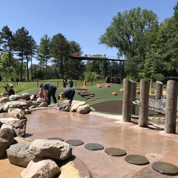 Dow Gardens - Children's playground with water area - Botanical Gardens Near Me - Midland, Michigan