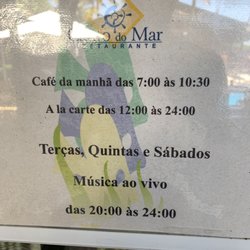 Restaurantes Canto do Mar - Hours