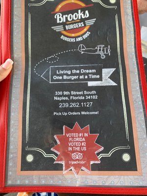 Menu photo 4 Brooks Burgers Naples, FL Menu photo 4 Brooks Burgers Naples, FL