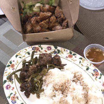 Dagupan Grill - 17. Lechon Kawali Adobo Sitaw w/ Beef - Filipino Near Me - Kennewick, Washington Dagupan Grill - 17. Lechon Kawali Adobo Sitaw w/ Beef - Filipino Near Me - Kennewick, Washington