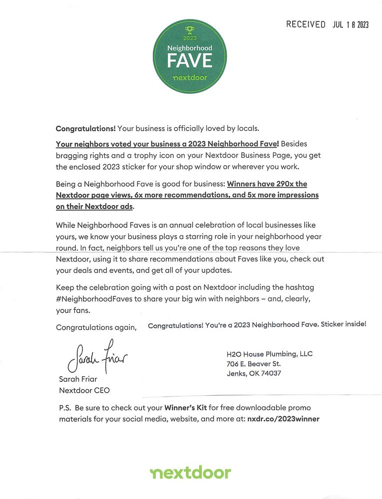 Slide of H2Ohouse Plumbing