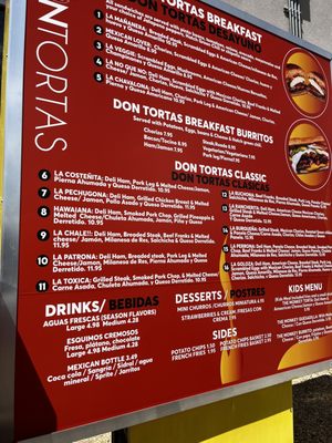 Menu photo 4 DonTortas Albuquerque, NM