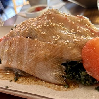 Joseph's Culinary Pub - Hamachi kale starter - New American Near Me - Santa Fe, New Mexico