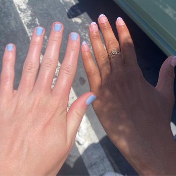 Millennium Nails & Spa - I got a gel manicure and my friend got the gel French manicure! - Nail Salons Near Me - Riverside, California