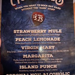 Track 5. - Mocktail menu
