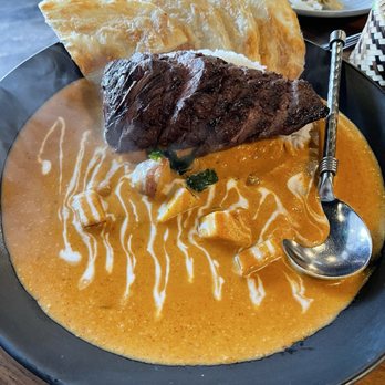 Hanuman Thai Eatery - Massaman Curry with steak - Thai Near Me - Costa Mesa, California Hanuman Thai Eatery - Massaman Curry with steak - Thai Near Me - Costa Mesa, California