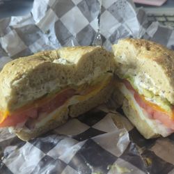 Big O Bagels - Sausageless Sausage Wenzel on Rosemary.