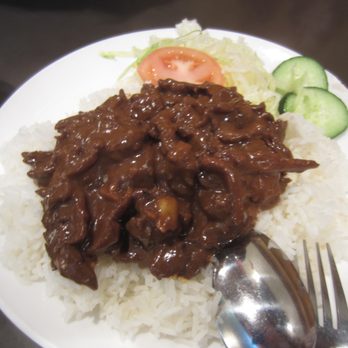 Phnom Penh - Cơm Bò Lúc Lắc — Filet beef Luc Lac on Rice - Cambodian Near Me - Vancouver, British Columbia