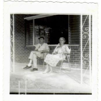 Wellston Trail - Wellston Park used to be the Minor residence. Chester and Evelyn pictured enjoying their front porch in the mid-1950s (best guess). - Parks Near Me - Warner Robins, Georgia Wellston Trail - Wellston Park used to be the Minor residence. Chester and Evelyn pictured enjoying their front porch in the mid-1950s (best guess). - Parks Near Me - Warner Robins, Georgia