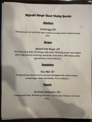 Menu photo 7 McGrath's Burger Shack Chesapeake, VA Menu photo 7 McGrath's Burger Shack Chesapeake, VA