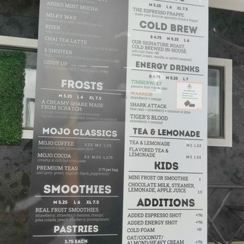 Mojo Coffee - Menu - Coffee & Tea Near Me - Cedar Park, Texas