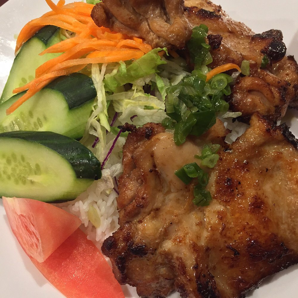 Lemon grass chicken rice plate Lemon grass chicken rice plate