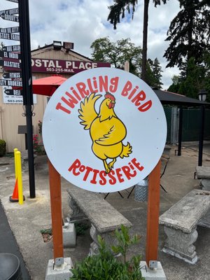 Twirling Bird by null