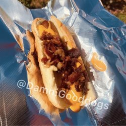 Damn Good Dogs - Bacon dog with cheese