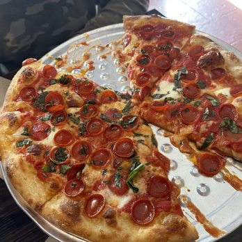 Bluebird Pizzeria - Margarita, pizza with pepperoni. The most epic pizza. - Pizza Near Me - San Leandro, California