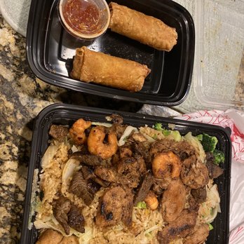 Wrap & Roll - Combo fried rice and chicken egg rolls. - Asian Fusion Near Me - Pearland, Texas Wrap & Roll - Combo fried rice and chicken egg rolls. - Asian Fusion Near Me - Pearland, Texas