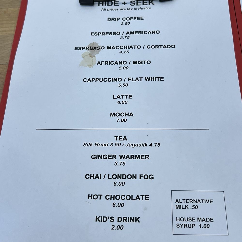 Hide + Seek Coffee - Coffee & Tea Near Me - Victoria, British Columbia