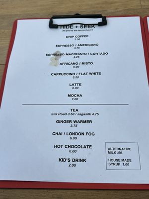 Menu photo 4 Hide + Seek Coffee Victoria, BC Menu photo 4 Hide + Seek Coffee Victoria, BC
