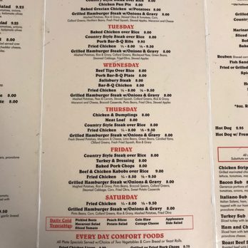 Circle G Restaurant - Menu as of 3/8/18 - Southern Near Me - Charlotte, North Carolina