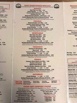 Menu photo 7 Circle G Restaurant Charlotte, NC