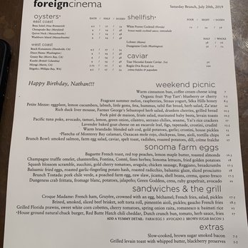 Foreign Cinema - How special do o feel! - Breakfast & Brunch Near Me - San Francisco, California Foreign Cinema - How special do o feel! - Breakfast & Brunch Near Me - San Francisco, California