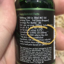 How can this contain 3000mg of CBD when it only contains 1000mg?