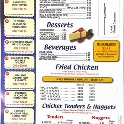 Premier pizza - Side orders, dessert, beverages, fried chicken, tenders, and nuggets and milkshakes , dinner specials