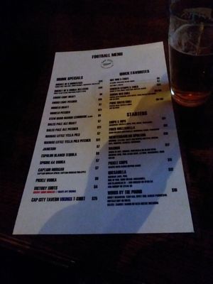 Menu photo 1 Cap City Tavern Denver, CO