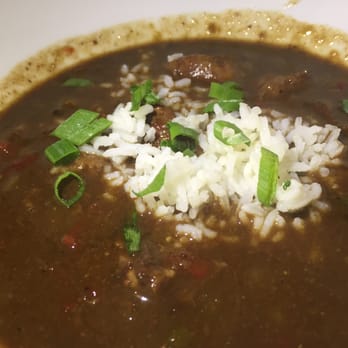 Mignonette - "soup" of the day: oxtail and rock shrimp gumbo - New American Near Me - Miami, Florida