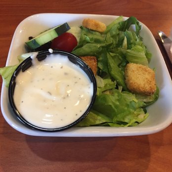 Fireside Cafe - House salad with ranch. - New American Near Me - Liberty Township, Ohio