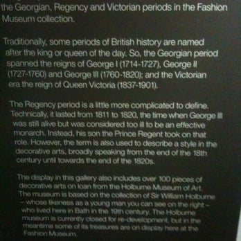 Fashion Museum - So that's what they mean with Georgian, Regency and Victorian periods! - Museums Near Me - Bath, BAS Fashion Museum - So that's what they mean with Georgian, Regency and Victorian periods! - Museums Near Me - Bath, BAS