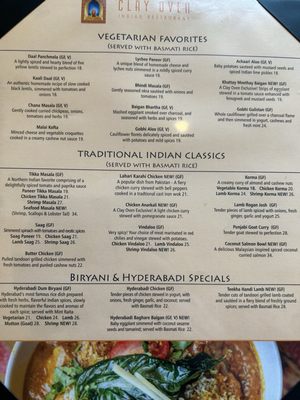 Menu photo 2 Clay Oven Indian Restaurant Lexington, MA Menu photo 2 Clay Oven Indian Restaurant Lexington, MA