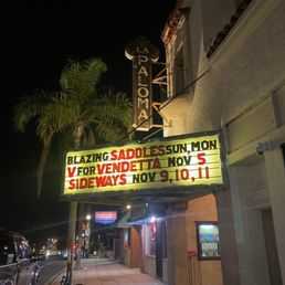 Exterior outside entrance of La Paloma Theatre - Encinitas, California Exterior outside entrance of La Paloma Theatre - Encinitas, California