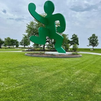 AIDS Garden Chicago - Keith Haring sculpture - "Self-Portrait" - Parks Near Me - Chicago, Illinois AIDS Garden Chicago - Keith Haring sculpture - "Self-Portrait" - Parks Near Me - Chicago, Illinois