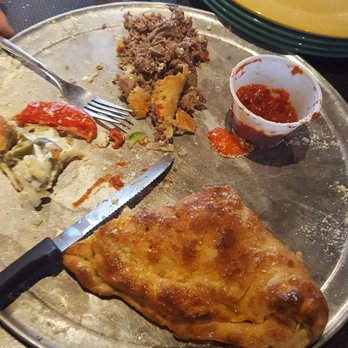 Mellow Mushroom - Veggie calzone with steak in it - Pizza Near Me - Arlington, Texas