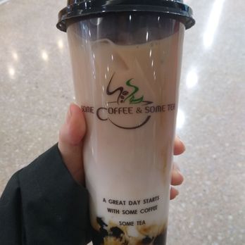 Some Coffee & Some Tea - Large House Boba Milk Tea. $5.75. Made with fresh milk and organic red tea. So good!! - Coffee & Tea Near Me - Ottawa, Ontario